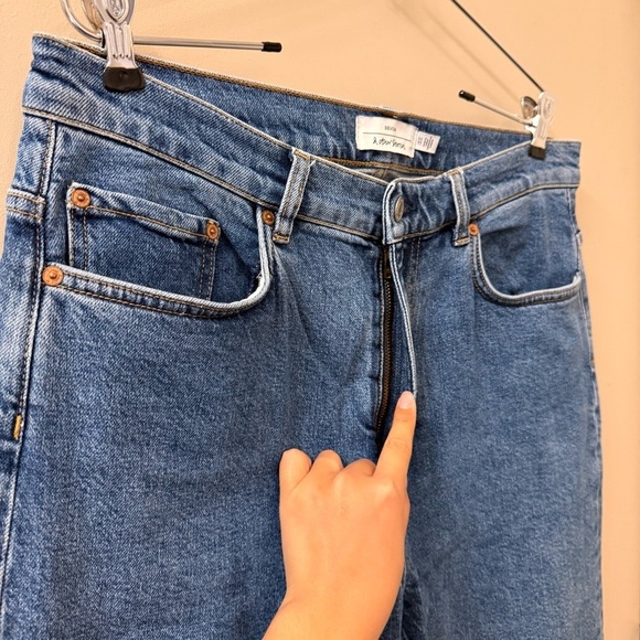 & Other Stories Favourite Cut cropped High Rise Straight Leg Jeans size 31 - Picture 7 of 15